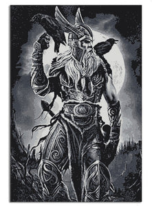 Odin im Blutmond | Leinwanddruck | 40 x 60 CM