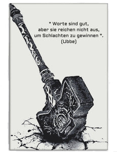 Mjölnir mit Weisheit | Leinwanddruck | 40 x 60 CM