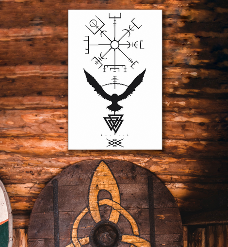 Vegvisir | Leinwanddruck | 40 x 60 CM