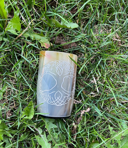 Trinkhornbecher | Rabe / Yggdrasil