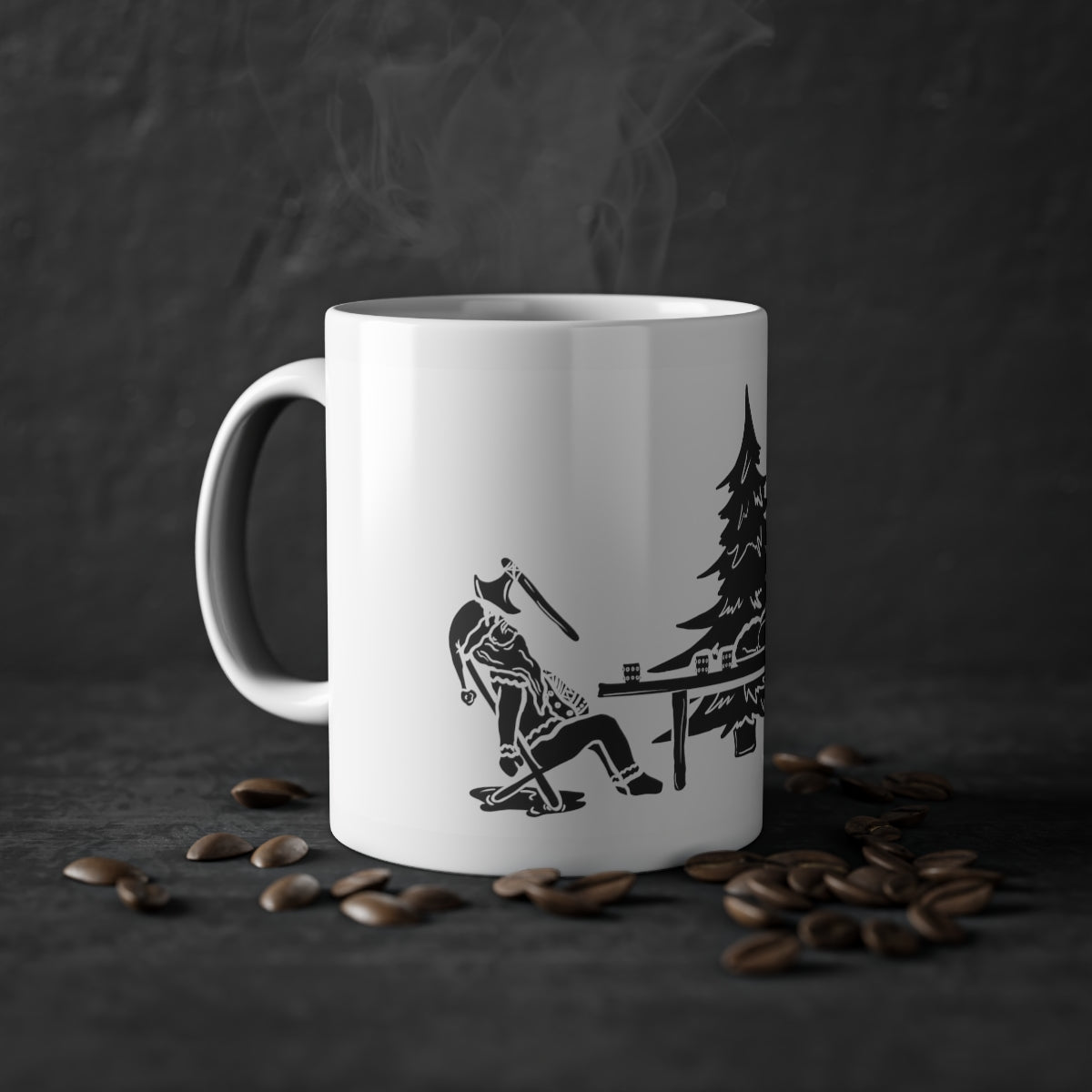 Merry Axe-Mas | Tasse | Weiß