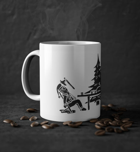 Merry Axe-Mas | Tasse | Weiß