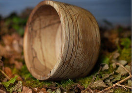 handgefertigte Holzschüssel