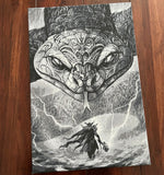 Lade das Bild in den Galerie-Viewer, Thor vs. Midgardschlange | Leinwanddruck | 40 x 60 CM (Limitierte Auflage)
