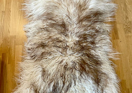 Schafsfell Weiß/Braun